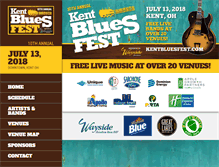 Tablet Screenshot of kentbluesfest.com